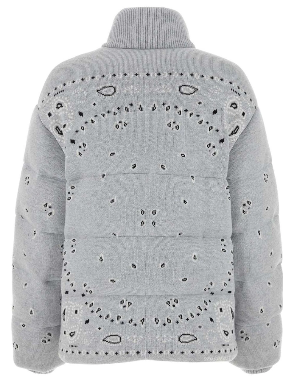 Affordable down Women zip-up Alanui bandana-print jacket 0725